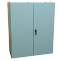 Hammond N12 Double Door Wallmount Enclosure with Panel, 72 x 60 x 24, Steel/Gray 1422E24